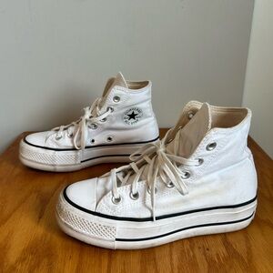 Classic White High-Top Womens’ Sneakers